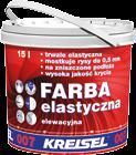 Farby zewnętrzne FARBA ELASTYCZNA 007 Elastyczna farba silikonowa mostkująca rysy skurczowe BIOFARBA 008 Specjalistyczna, trwale elastczna farba elewacyjna do miejsc spękanych.