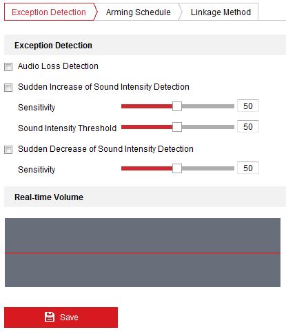 52 Rysunek 5 20 Detekcja nietypowego sygnału audio 2. Zaznacz pole wyboru Audio Loss Detection, aby włączyć detekcję nietypowego zaniku sygnału audio. 3.
