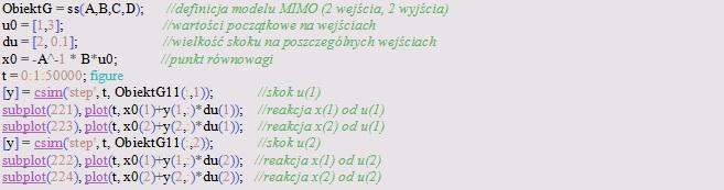 Metodologia syulacyjnych badań dynaiki obiektów z zastosowanie pakietów Matlab i Scilab C.