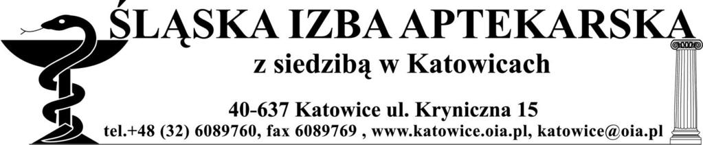 Opiniowanie Kandydatów na kierowników aptek Szanowni Państwo Decyzją Rady Śląskiej Izby Aptekarskiej w Katowicach ustalono zasady opiniowania kandydatów na kierowników aptek na terenie naszej Izby,