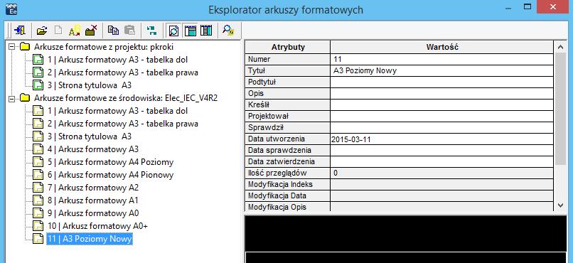 Pierwsze kroki SEE Electrical Expert Wersja V4R3 Makropodstawienia stałe wypełniane są w Eksploratorze schematów (Folder Projekt) i obowiązują one w całym projekcie.