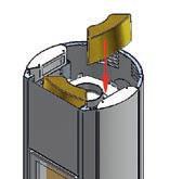 7d Teraz należy wsunąć do przedniej kieszeni montażowej element akumulacyjny Front (szer. x wys. x gł. 310 mm x 285 mm x 30 mm) (Rys. 7b).