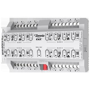 Aktory wielofunkcyjne ZIO-IB24 (52 x 47 x 28 mm.) inbox 24 MAXinBOX 8 Plus Wielofunkcyjny aktor KNX, 8 wyjść po 16A, (również obciążenia pojemnościowe), szerokość 4,5 modułu DIN.