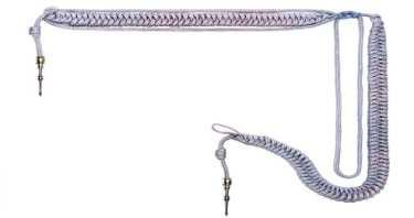 Sznur galowy podoficera: w skład kompletnego sznura wchodzi jeden warkocz, który zakończony jest ołówkiem i pętelką do zapięcia na guzikach munduru, zapinka.
