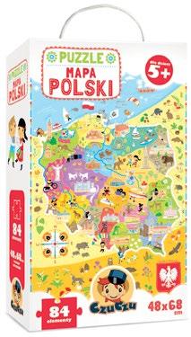 puzzle Puzzle Mapa Polski dla dzieci 5+ Cena detaliczna: 49,90 zł Wymiar