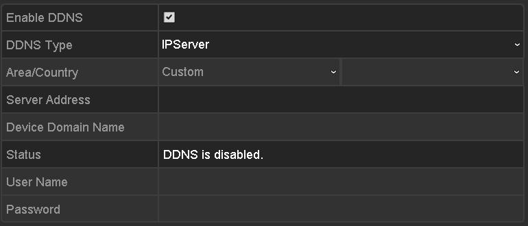 PeanutHull, NO-IP oraz HiDDNS. IPServer: Wprowadź wartość parametru Server Address (Adres serwera) dla IPServer. Figure 11.