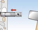 + Grubość materiału mocowanego t fix + podkładki = Długość śruby Montaż przelotowy DANE TECHNICZNE Kotwa do dużych obciążeń