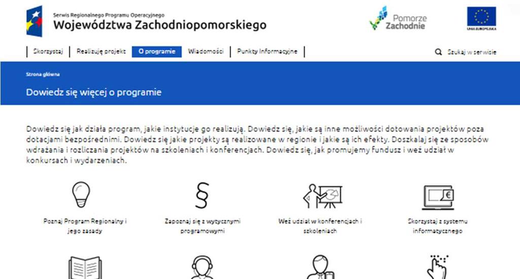 Więcej informacji na stronie: www.rpo.wzp.
