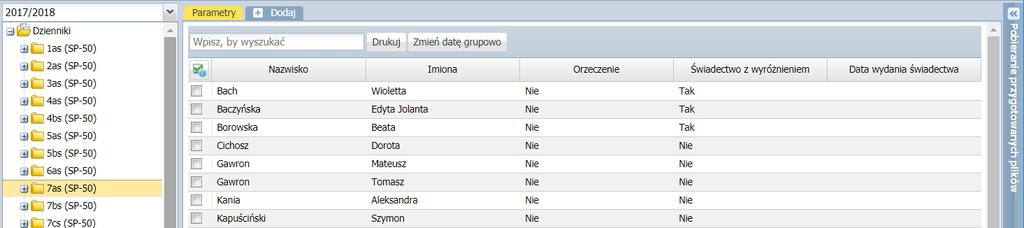 UONET+. Jak przygotować i wydrukować świadectwa w roku szkolnym 2017/2018? 16/20 Drukowanie świadectw Po wypełnieniu arkuszy ocen uczniów można przystąpić do przygotowania i wydrukowania świadectw.