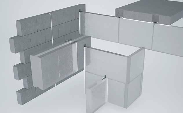 Konstrukcje murowe P30 ZIG ZAG Wkręt do betonu Produkt Opis i zastosowanie Element służący do połączeń między ścianami z elementów o tym samym module wysokości (np.
