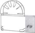 WYPOSAŻENIE WEWNĘTRZNE Dodatkowe wyposażenie wewnętrzne szafek VARIERA uchwyt na rurę od odkurzacza. Można zamontować wewnątrz szafki, żeby ułatwić przechowywanie odkurzacza. Kolor srebrny 678.659.