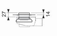 TECEdrainline Rynny proste TECEdrainline rynna prosta, z taśmą uszczelniającą Seal System* Korpus rynny prostej do montażu w jastrychu, z kołnierzem i taśmą uszczelniającą Seal System, do wykonywania