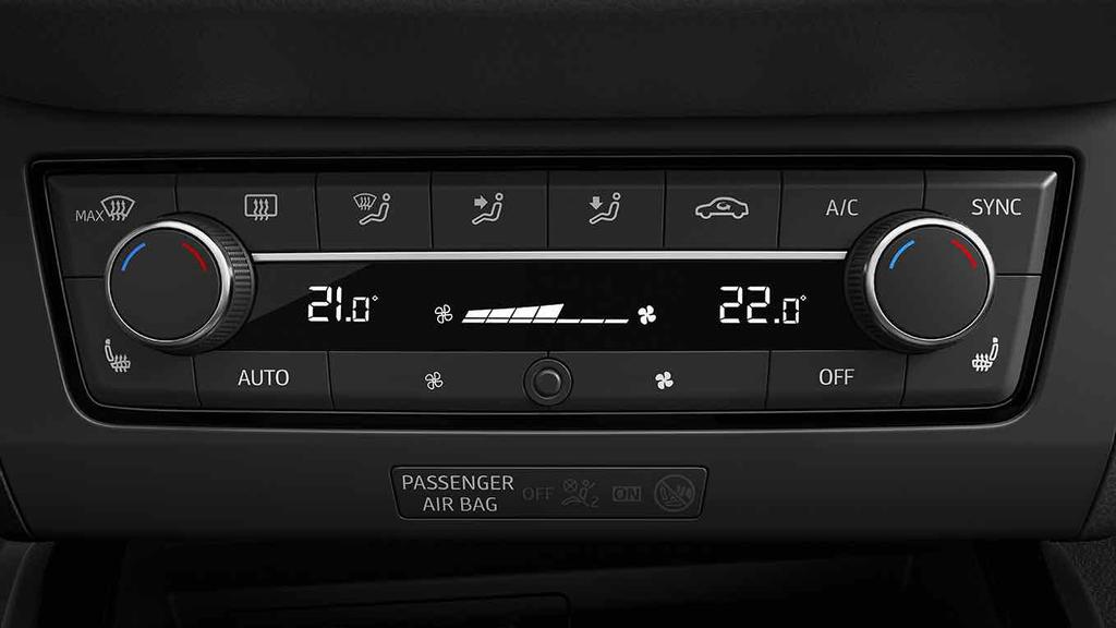 Komfort Reference Style Full LED Xcellence FR BeatsAudio Pakiet Spring Automatyczna klimatyzacja Climatronic z filtrem AirCare Czujnik deszczu Czujnik zmierzchu (automatyczne światła) Funkcja