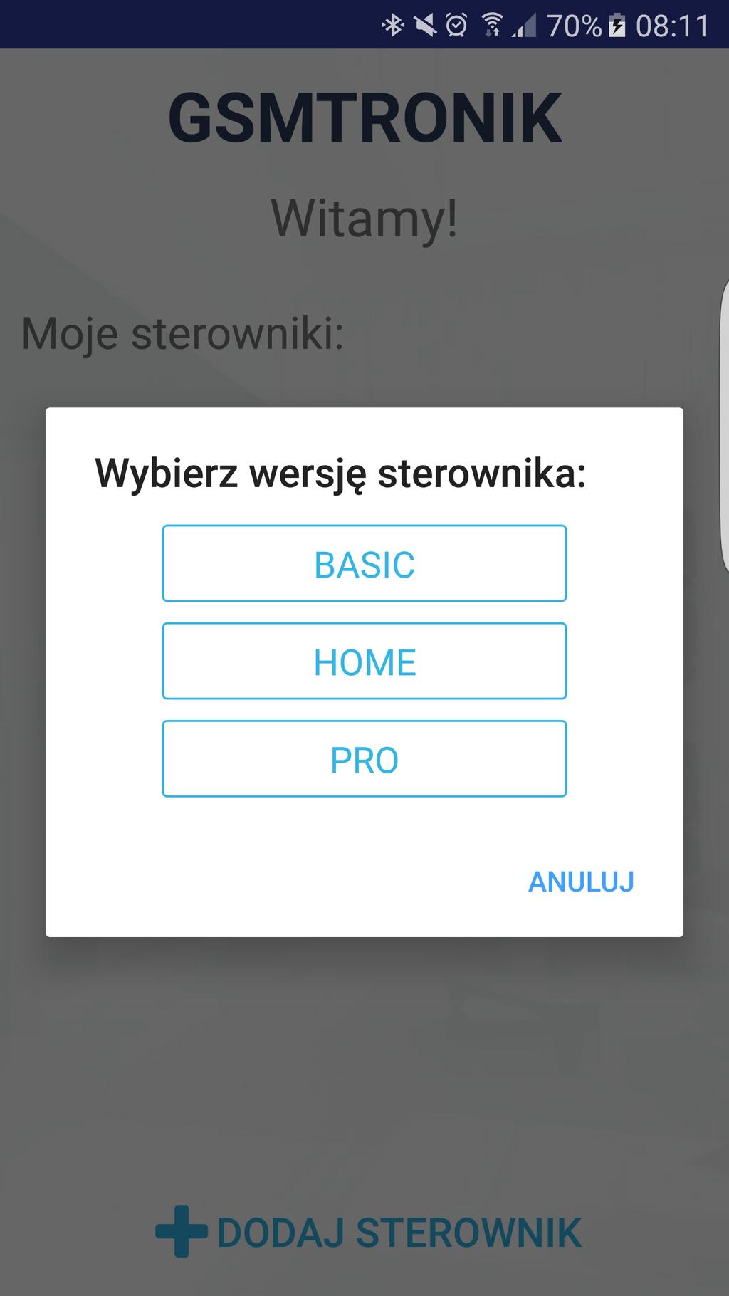 ze strony www.gsmtronik.pl. 2. Po prawidłowo przeprowadzonej instalacji należy uruchomić aplikację.