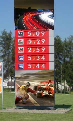 Owijki Owijki na Pylon lub Totem: Grafika wykonana na materiale PCV o indywidualnych wymiarach i sposobie montażu. Przeznaczony do stosowania na istniejącym nośniku.