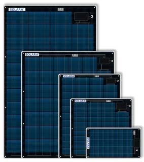 ekranami LCD Cyfrowe wskaźniki ładowania paneli Wysokiej niezwodności regulatory napięcia Solar panele nowej serii M (półelastyczne na płycie aluminiowej) 618012105 S50P36 Morski moduł solarny, 12Wp