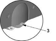 8) Zdjąć zapadkę zabezpieczającą () mikrofiltra, wyciągając ją w dół. Lekko przekręcić zbiornik () i wyjąć go. Odkręcić filtr ().