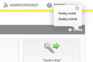 Utworzenie i rejestracja smartfonu w systemie przy użyciu kodu rejestracyjnego Na stronie startowej Home na szarym pasku bloku Nośniki & osoby wybrać