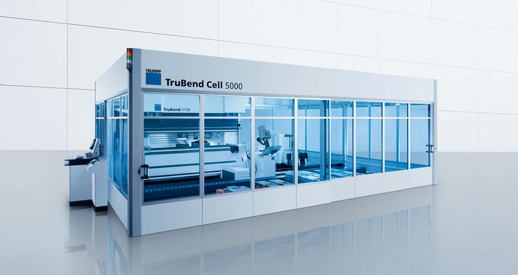 TruBend Cell Cechy szczególne TruBend Cell 5000 1 2 3 Niezwykły wzrost wydajności dzięki pełnemu zautomatyzowaniu. Szerokie spektrum elementów. Wygodne programowanie w trybie offline.