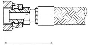 Typowe końcówki do ciśnieniowych węży metalowych rysunek DN węża rozmiar gwintu rozmiar klucza Typ AF14 Gwint wewnętrzny BSP uszczelnienie płaskie Typ AF2M Gwint wewnętrzny metryczny, uszczelnienie