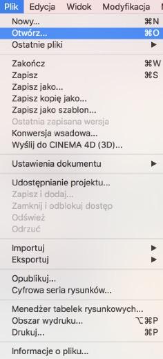 > Przejdź do menu Narzędzia > Środowiska