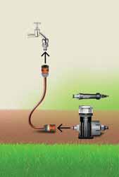 Wskazówki dotyczące montażu GARDENA Micro-Drip-System. Łatwa instalacja Państwa nowego systemu nawadniania.* 1. Podłączenie reduktora ciśnienia do ujęcia wody 2.