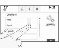 Dotknąć elementu przeznaczonego do przeniesienia i przytrzymać go, aż wokół ikon pojawią się ramki. Przesunąć palec do żądanego miejsca i zwolnić element.