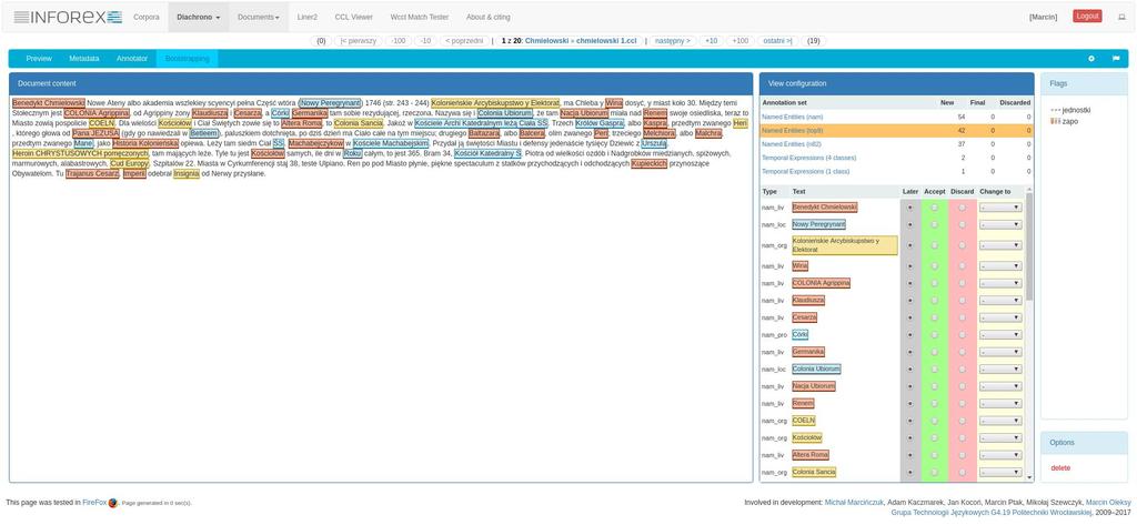 Bootstrapping Corpora / (nazwa