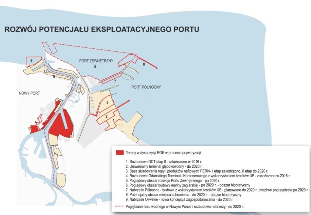 A. Salomon, Potencjał portu Gdańsk na rynku usług portowych 97 przeładunkowa powinna zostać podwojona, by został utrzymany dotychczasowy poziom usług.