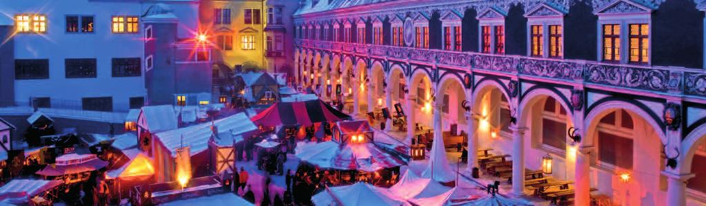 Średniowieczne Boże Narodzenie w masztarni zamku Radosna, świąteczna atmosfera Sam jarmark Striezelmarkt nie czyni jeszcze z Drezna bożonarodzeniowego miasta.