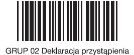 Deklaracja przystąpienia Członka Grupy Otwartej do Umowy Grupowego Ubezpieczenia na Życie CERTUM/CERTUM MAX 1) PROSIMY O WYPEŁNIANIE OBU STRON DEKLARACJI DRUKOWANYMI LITERAMI Nr polisy 1 2 6 3 0 3 7