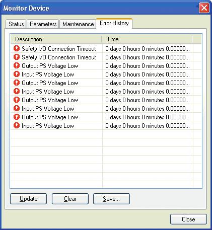 Stan zacisku wyjścia bezpieczeństwa Element Safety Output Value Safety Output Monitor Value Safety Output Status Reason for Safety Output Alarm Opis Wartość na wyjściu bezpieczeństwa.