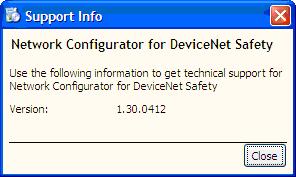 3. Z listy zainstalowanych programów wybierz Network Configurator for DeviceNet Safety, a następnie kliknij łącze pod nazwą programu, aby zapoznać się z