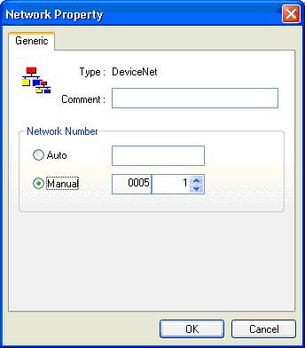 2-4 Tworzenie sieci wirtualnej Aby skonfigurować parametry urządzenia i zaprogramować sterownik NE1A-SCPU01, należy utworzyć sieć wirtualną w programie Network Configurator, ustawić parametry