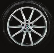 opon: 235/55) 6G7 6000,- 3650,- 2400,- 20" obręcze kół ze stopu lekkiego Quadrifoglio