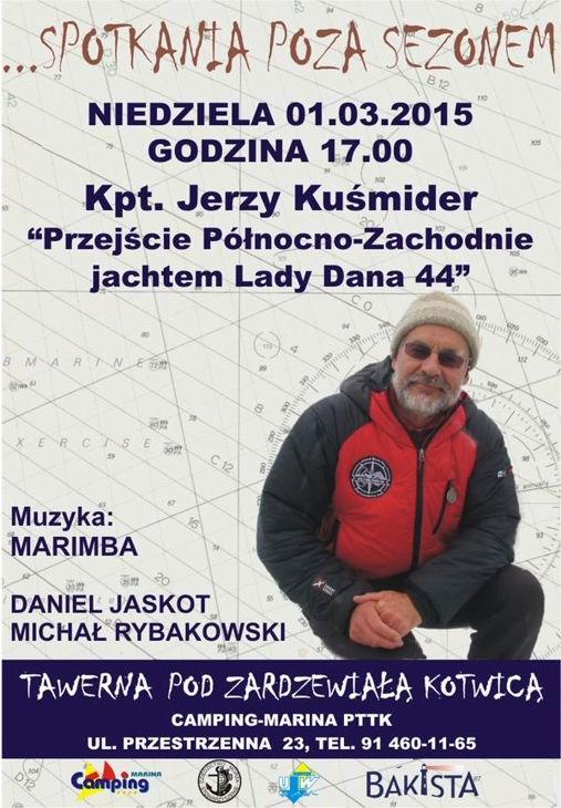 26 lutego na 4 dni pojechałem do Szczecina gdzie kpt. Wojciech Jacobson umówił mi prelekcje dla szczecińskiego środowiska żeglarskiego. Zobacz film: "Żeglarskie spotkania kpt.