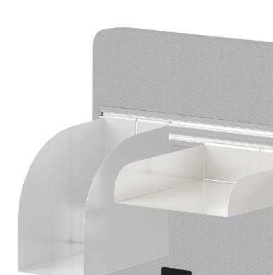 Accessories Akcesoria Desk panels can be equipped with a wide