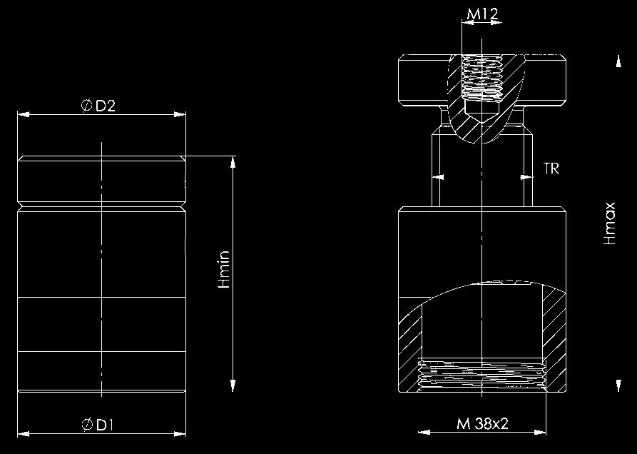 Podpórki śrubowe są odpowiednie dla żelaznych elementów mocujących o szerokości szczeliny ok. 14 22 mm.