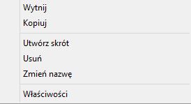 Przenoszenie plików Po zaznaczeniu wybranych plików przeznaczonych do skopiowania, zamiast skrótu CTRL + C (ten skrót służy do kopiowania), wciskamy jednocześnie CTRL + X.