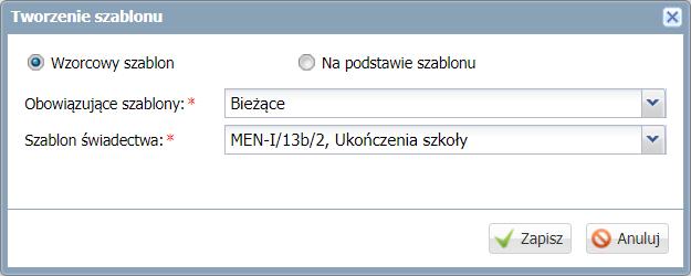 świadectwa ukończenia szkoły? 11/12 Kliknij przycisk Zapisz.