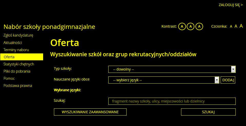 Odpowiednio w panelu tej opcji prezentowane są wyniki rekrutacji, a więc status oraz miejsce zakwalifikowania, status oraz miejsce przyjęcia lub informacja o niezakwalifikowaniu bądź niepotwierdzeniu