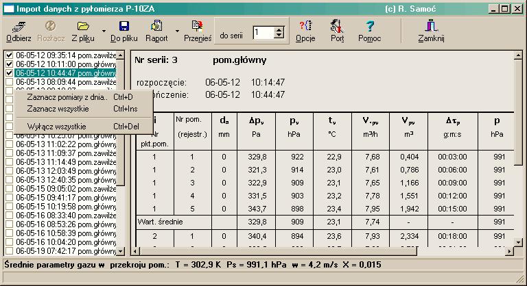 PROEKO R. Samoć Instrukcja programu "EMISJA" - 116-