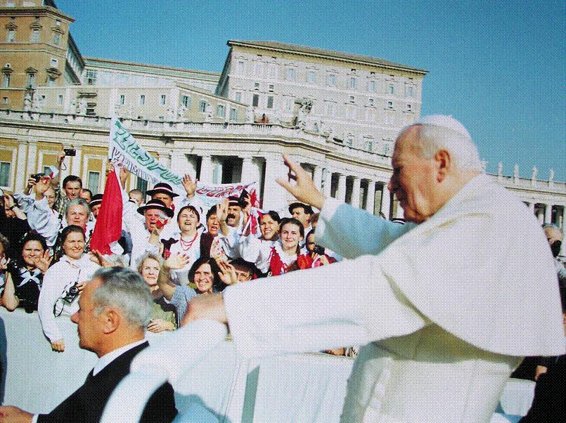 Spotkanie z Janem Pawłem II w Rzymie - 1999 Gorce promują też subregion kamienicki za granicą, m.in.