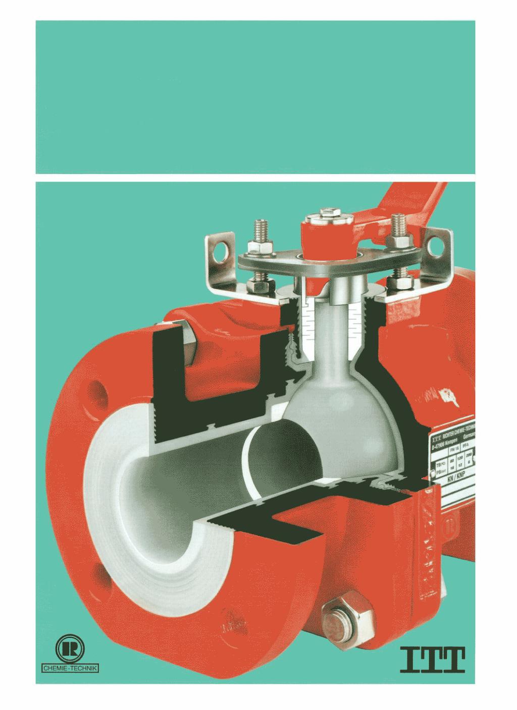 ITT RICHTER CHEMIE TECHNIK Kurki z czopem kulistym Wyłożenie PFA-,FEP-,-PVDF Odporne na korozje Szereg