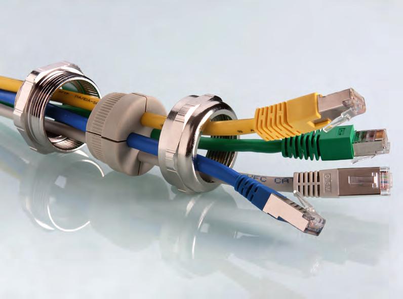 Wkładki uszczelniające do jednego lub kilku kabli, do kabli płaskich i specjalnych oraz konfekcjonowanych Sealing inserts for single or multiple cables, flat and special cables and for preassembled
