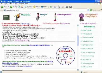 Multimedialne formy nauczania fizyki http://apsl.edu.pl/zabawki/ A.Okoniewska, G.