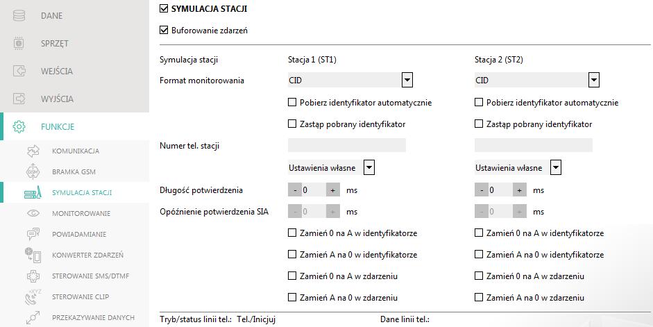 38 GSM-X SATEL Numery wyjściowe Możesz zaprogramować 4 numery telefonów.