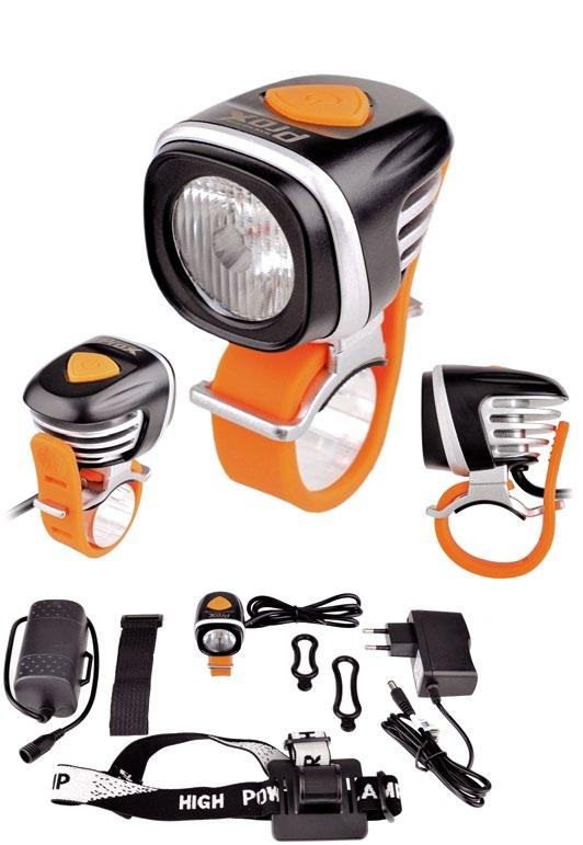 ProX DRACO ProX POLARIS LAMPA PRZÓD / I x POWER CREE LED LAMPA PRZÓD / 3 x POWER CREE / PILOT 3 CREE XM-L2 U2 Soczewki: 2 soczewki poszerzające snop światła Moc / Zasięg: 2000 lm / 200 m CREE XM-L2