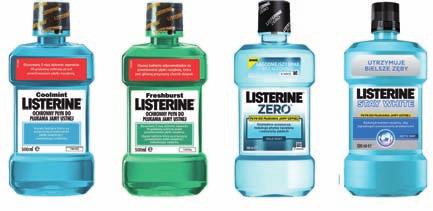 J&J LISTERINE Płyn do ust różne rodzaje 250ml 24 20