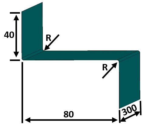 Geometria modelu odpowiadała rzeczywistym parametrom profili badanych w testach laboratoryjnych (Rysunek 1a,b).